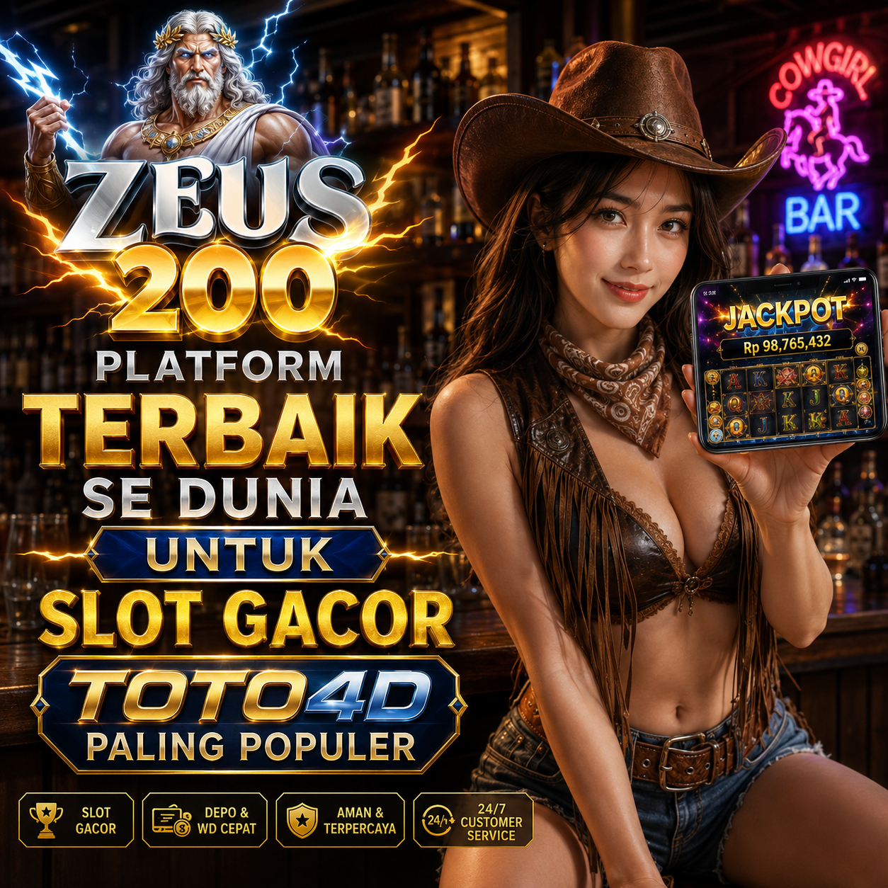 ZEUS200 Platform Terbaik Se Dunia untuk Slot Gacor TOTO4D Paling Populer